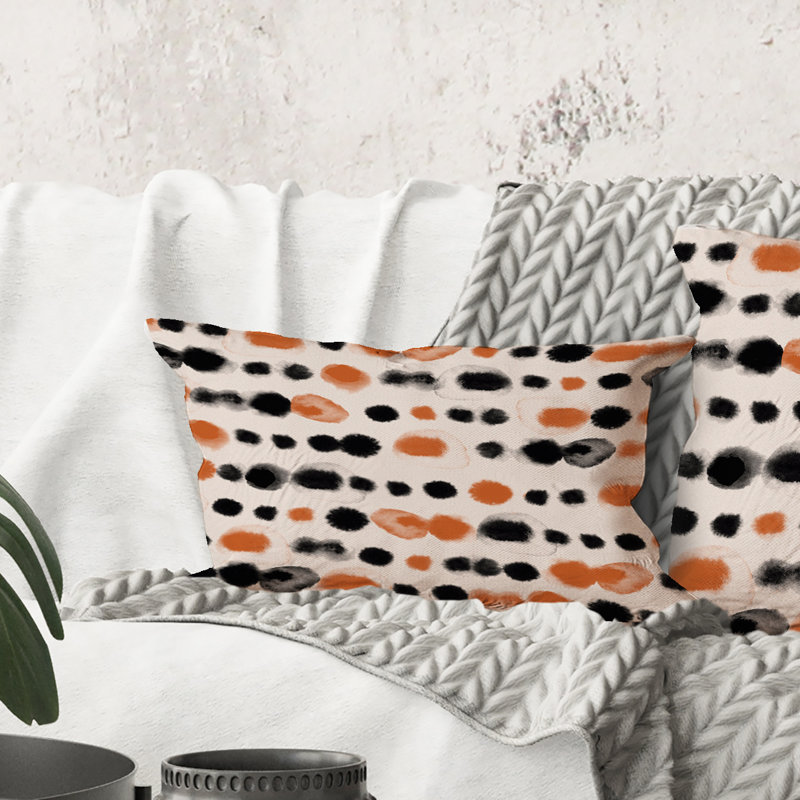 Polka Dots Throw Pillow