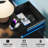 Led Charging Nightstands, Black Mdf 3 Drawer Modern Bedside Home Table