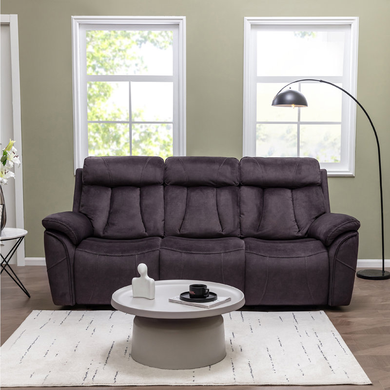 Keveon 41" Swivel Upholstered Power Reclining loveseat sofa with USB Port and Adjustable Headrest