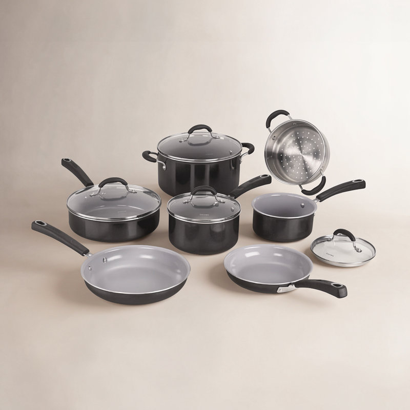Cuisinart Ceramica XT 11-Piece Non-Stick Cookware Set, Black