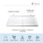 60"W X 32"L X 3.5"H Rectangular Center Drain Acrylic Shower Base |  Low Profile | Non-Slip Design | White Color For Modern Bathrooms-117340264