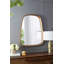 Miroir 27 "x 37" Irrgeular avec cadre en bois