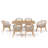 Outdoor 6-person Dining Set With Cushions