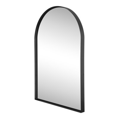 Elodie 24 in. W x 36 in. H Medium Arched Metal Framed Wall Mounted Mirror
