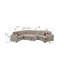 Canapé modulaire rembourré en U de 149 po Modern Large Large-106027616