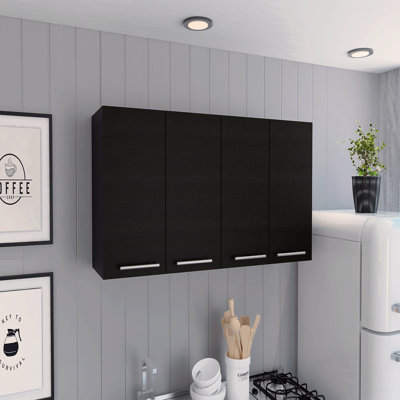 Armoire murale, quatre portes, deux armoires, deux tablettes