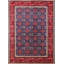 Tapis oriental rouge / bleu Rosier-136717297