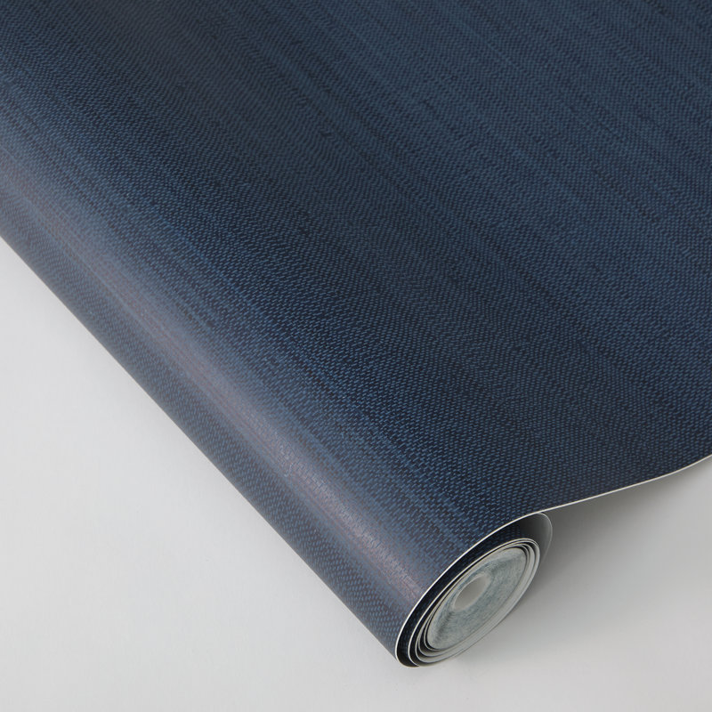 Montaldi 16.5' L x 20.5" W Textured Peel and Stick Wallpaper Roll, Navy