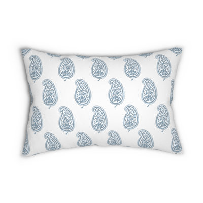 Block Print Inspired Throw Pillow | Parsley Pattern Pillow Cover