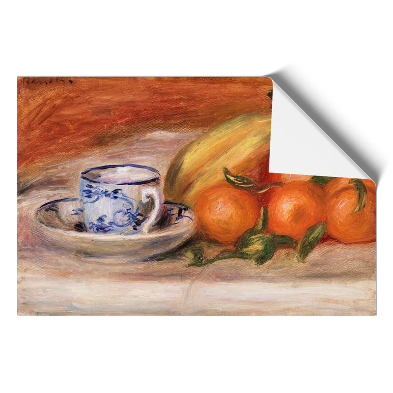 Still Life With Fruits Vol.2 by Pierre-Auguste Renoir - No Frame Painting, 21cm H x 30cm W x 0.1cm D