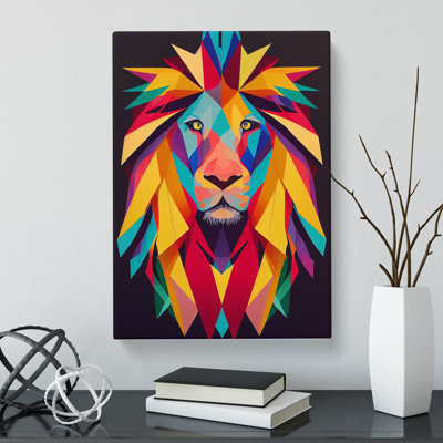 Lion Pop - Wrapped Canvas
