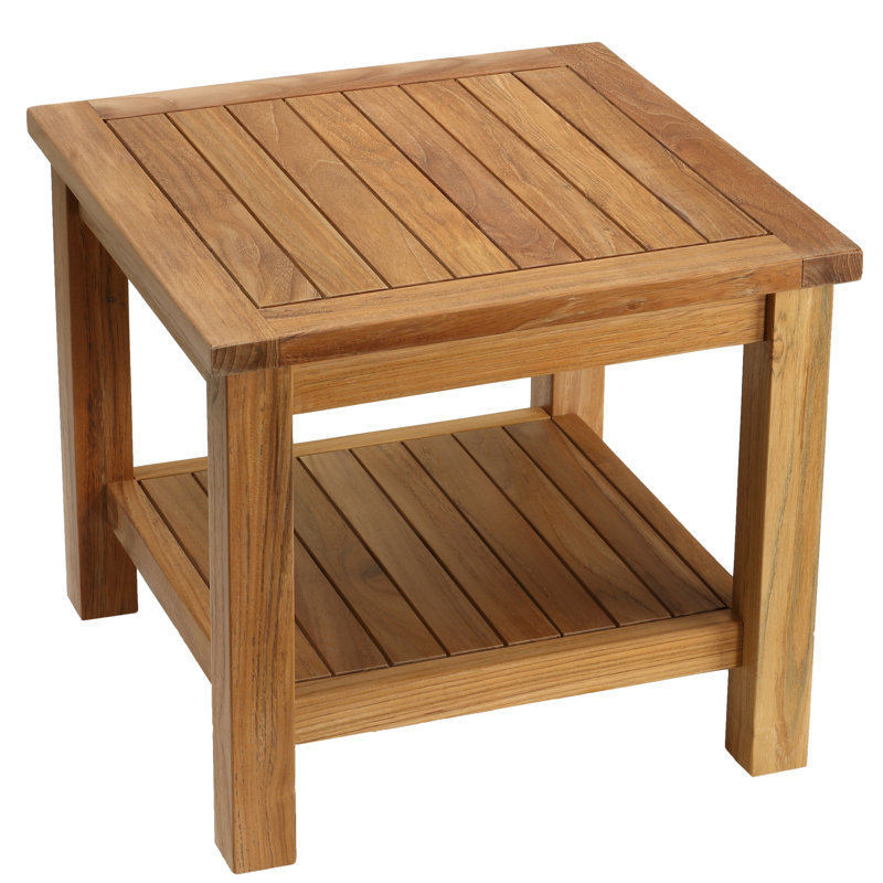 Orrie Square Teak Outdoor Side Table