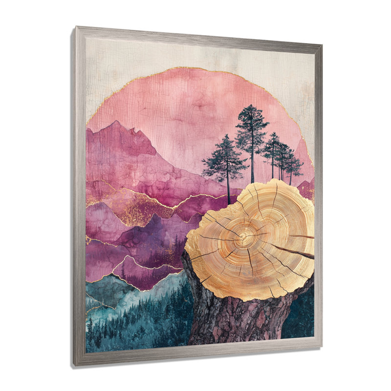 Benally - paysages, art mural sur toile, Argent argent, H 20 po x l 12 po, Reproduction encadrée d'une seule photo