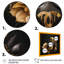 «Chic Black and Gold Perfume Bottle VII», reproduction d'art sur toile encadrée-86547005-86547007