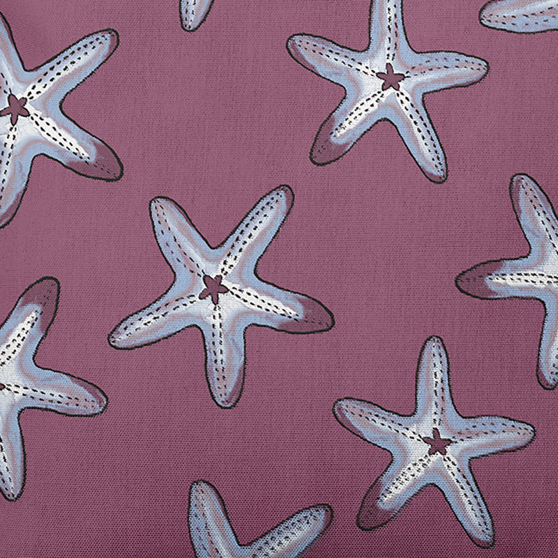 Beach Vacation Pillow Cover & Insert, 26" H x 26" W, Blue/Purple