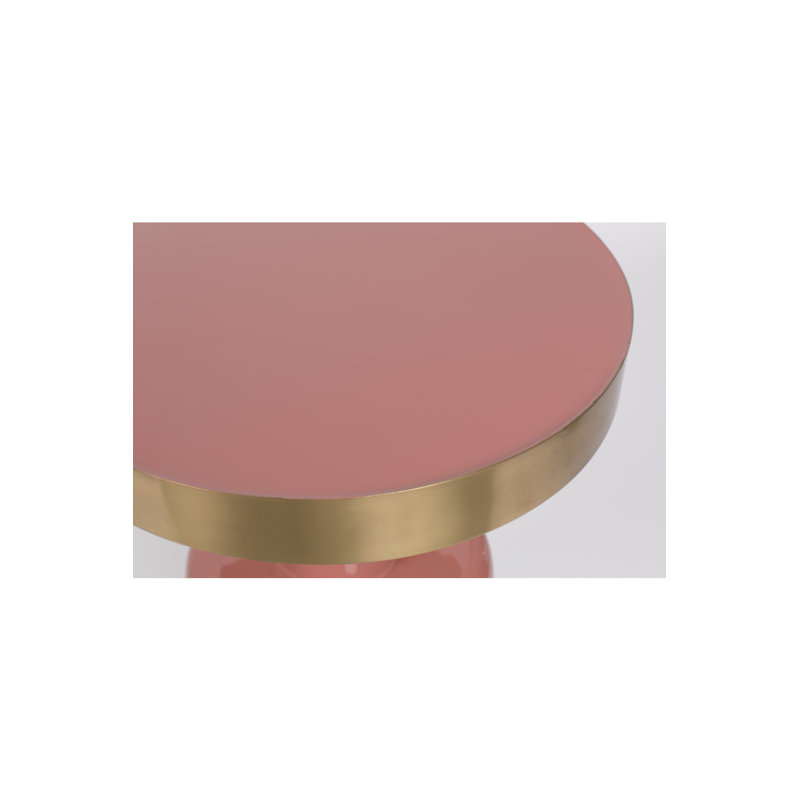 Glam End Table, Pink