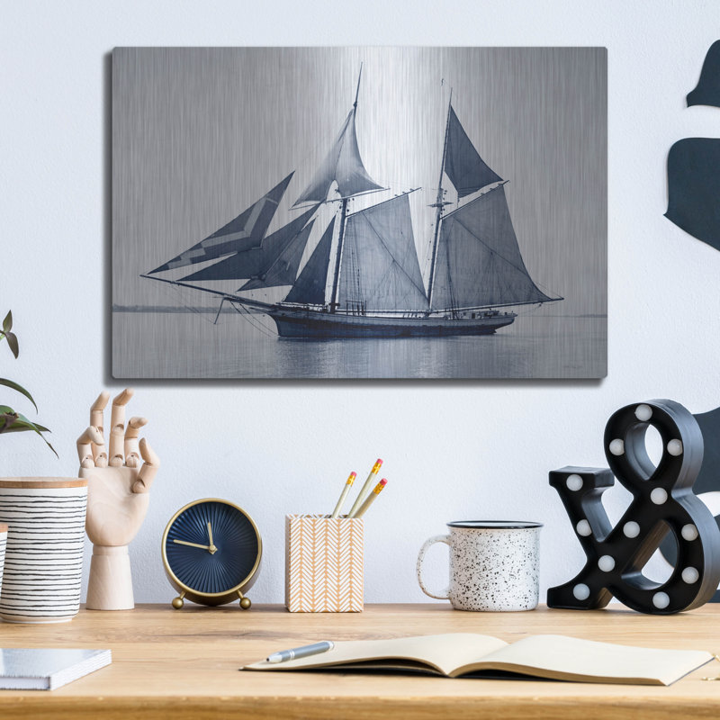 "Indigo Yacht 3" par Stellar Design Studio, H 12 po x l 16 po