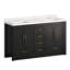 Armoire de meuble-lavabo durable en MDF de style moderne pour salle de bain