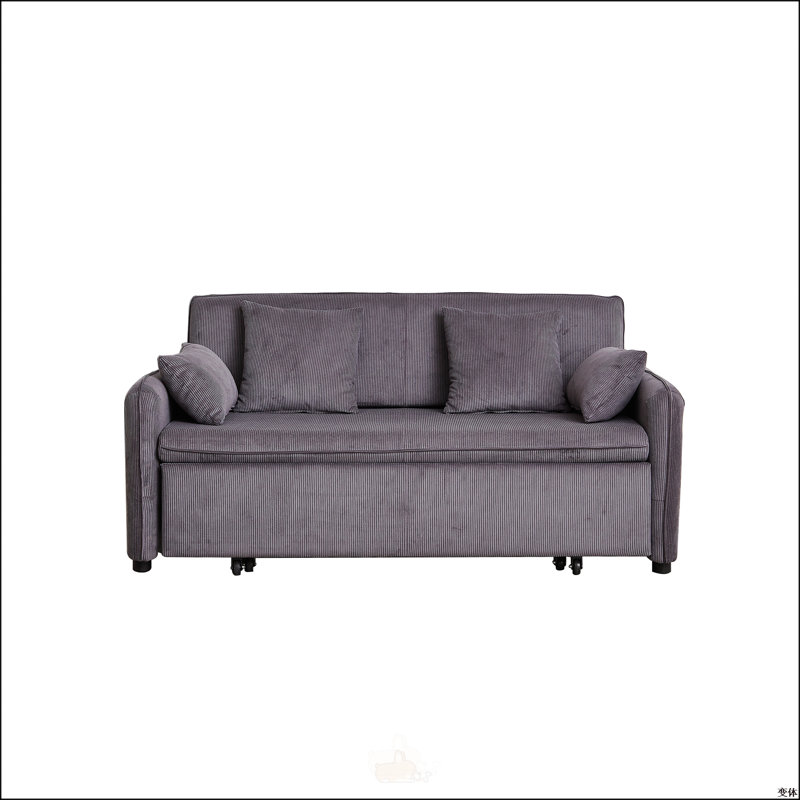 66 Inch Sleeper Sofa Bed, Gray