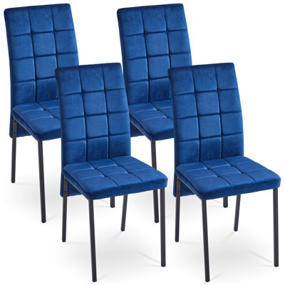 18.5'' H Tufted Velvet Upholstered Side Chair