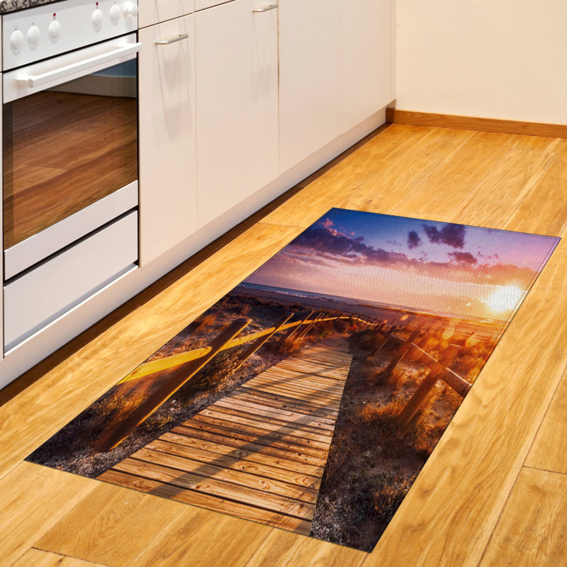 Landscape High Density Long Fiber Poly Threads Decorative Area Rug Carpet, Rectangle 2'7" x 5'