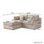 Canapé modulaire rembourré avec repose-pieds-110374986-112680361