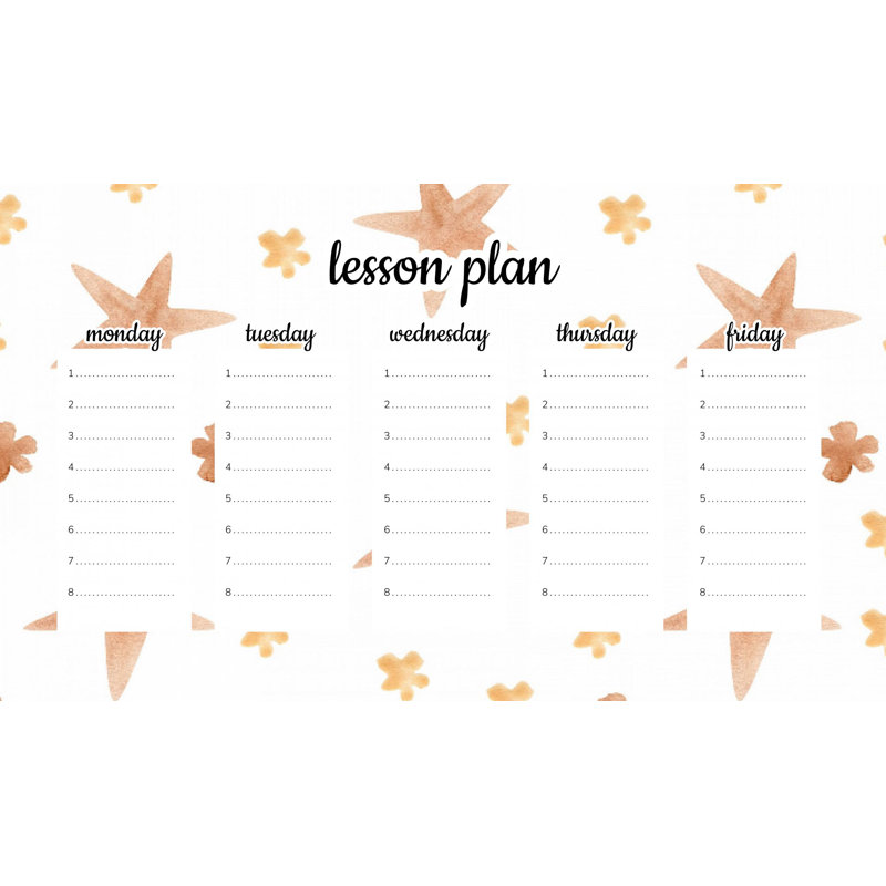 Magnetic Lesson Plan Watercolor Stars