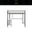 Lit mezzanine avec bureau et tablettes-622648202