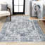 Tapis crème / bleu délavé à la machine Mahinudin-540727465