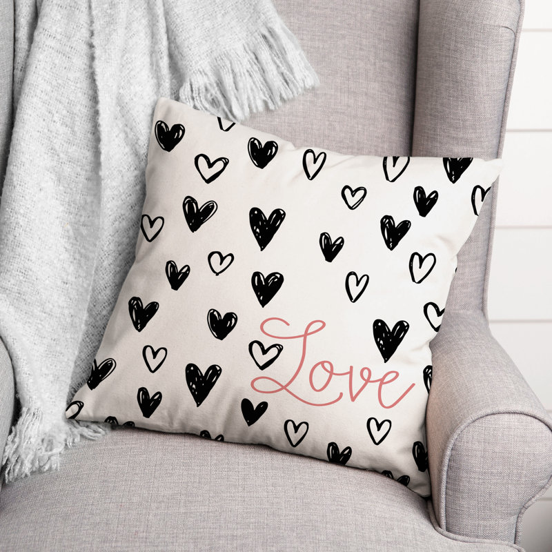 Polka Dots Throw Pillow, 16"  x 16"