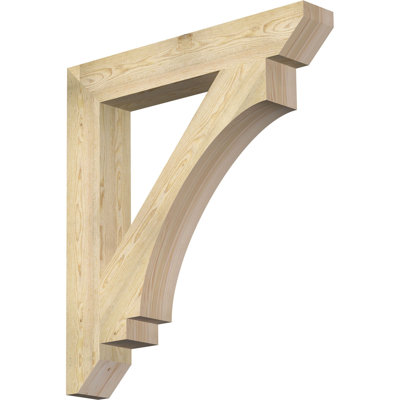 H 6 po x l 40 po x Support en bois / corbeau