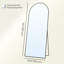 Glass Arch Mirror Set