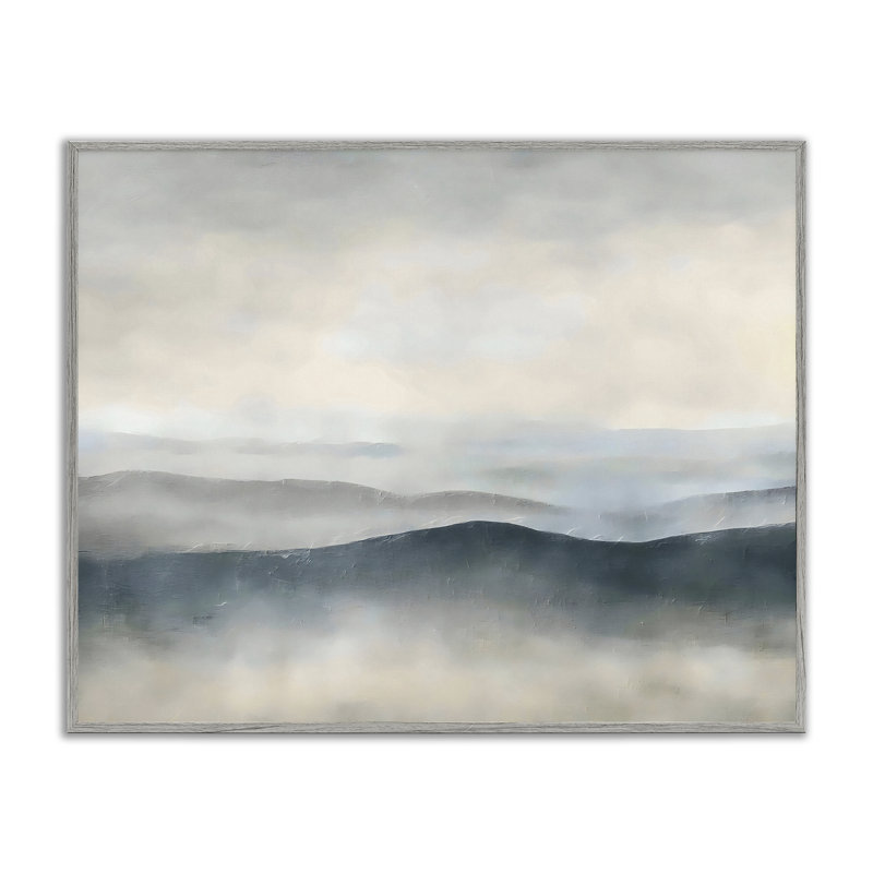 Giclée encadrée «Mute Horizon Serenity», conception par Riley B, Giclée de ferme grise encadrée, 16 x 20