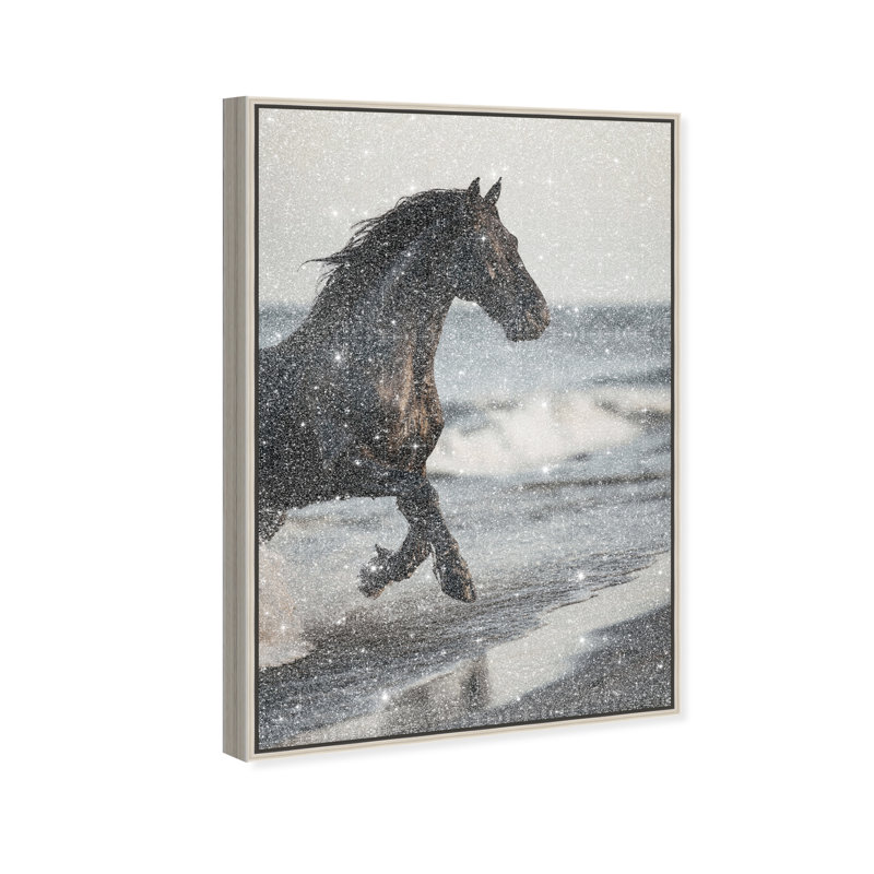 Void Runner I Print by Oliver Gal, 11"H x 16"W, Silver Floater Frame