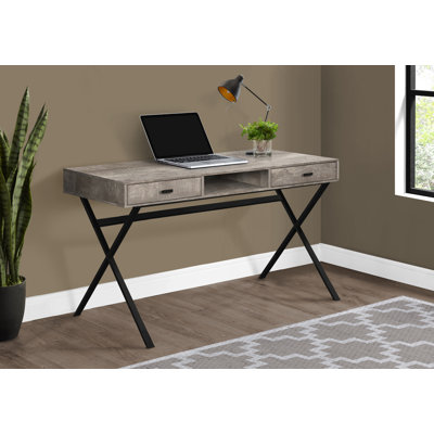Cowarts Computer Desk, Home Office, Laptop, Storage Drawers, 48"L, Work, Metal, Laminate
