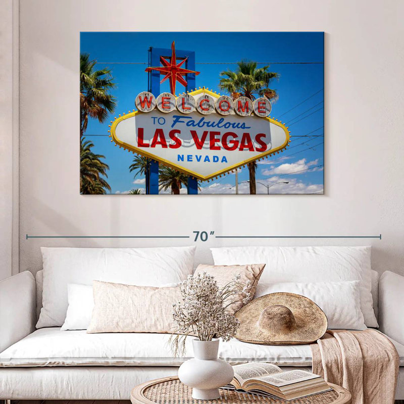 Enseigne Nicci Famous Las Vegas, H 32 po x l 48 po