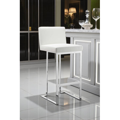 Tabouret de bar en simili-cuir Pangea Home Dexter