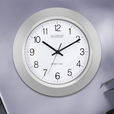 Belser 14" Atomic Analog Wall Clock