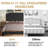 Fabric Upholstered Bed,Tufted Headboard Adjustable Height Bed Frame-283896218-283896212