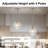 Aguilera 1-Light Apple-Shaped Water Glass Pendant Light for Kitchen Island, Dining, 9.1" W, E26 Base-1862510482