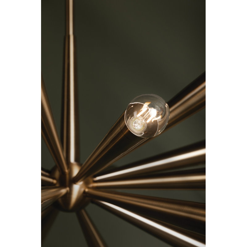 Brass Dimmable Chandelier