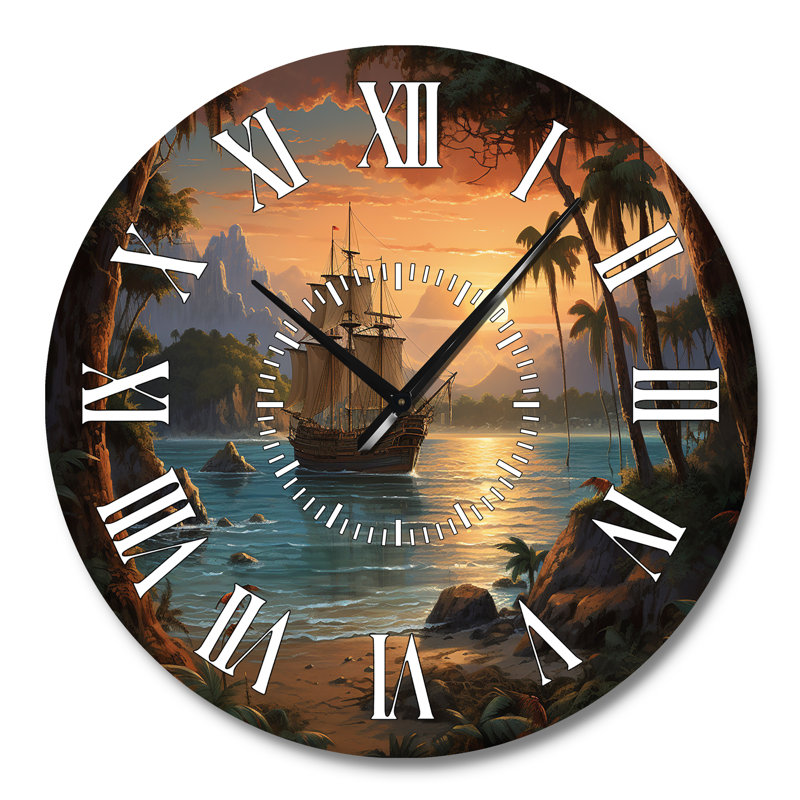 Horloge murale pirate, Grand