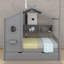 Lit double en bois avec lit gigogne et tablette de rangement-851612548-851612546