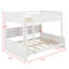 Lit superposé avec armoires de rangement et ports USB-1115784184