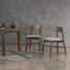 Chaises d'appoint rembourrées avec structure en bois massif-1136399099