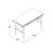 McCullagh Metal Base Writing Desk with Power Outlet