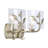 Floriant 2-Light Vanity Light with Hammered Water Glass-357638399