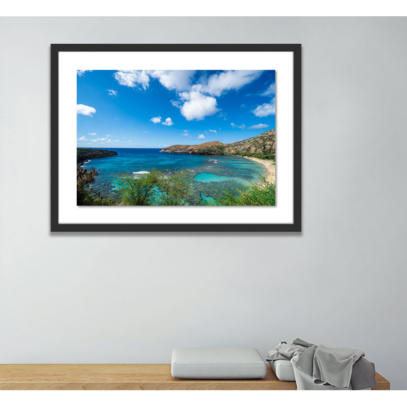 My Favorite Beach Framed Photographic Print, 34" H x 48" W x 2.5" D, Black