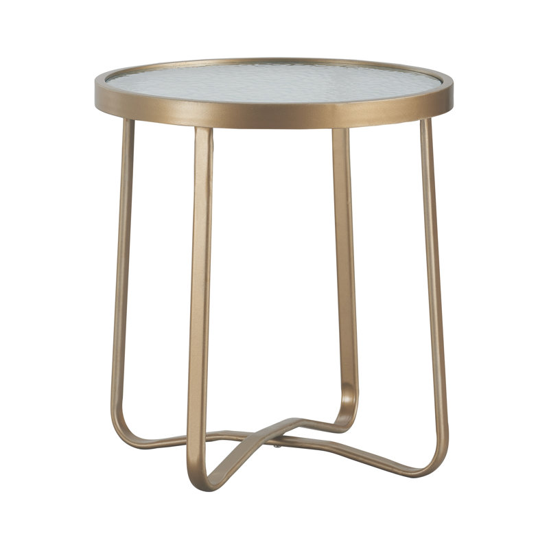 Table d'appoint d'extérieur Elle Decor Mirabelle, Or