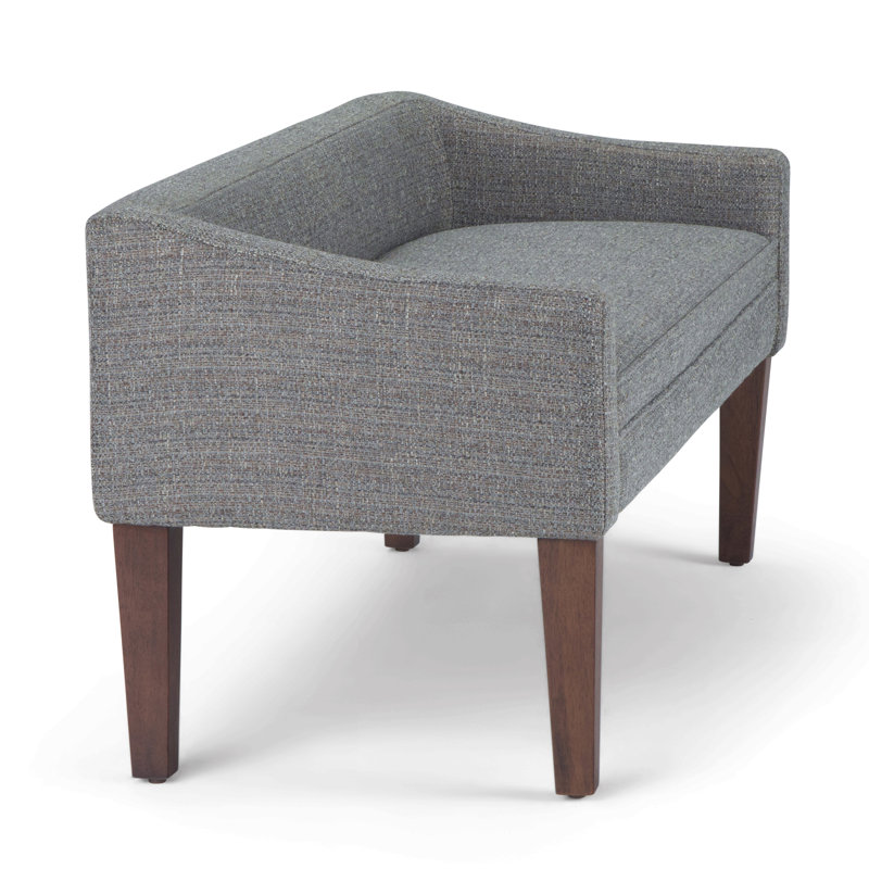 Upholstered Bench - Pebble Grey
